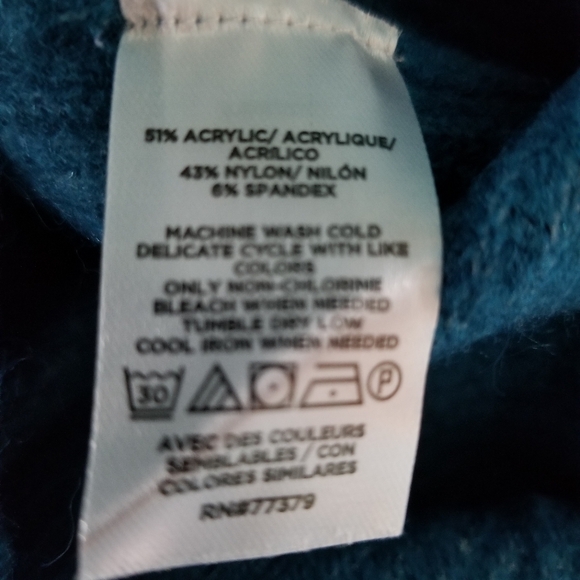 Ann Taylor Teal Heathered Sweater - Picture 8 of 9